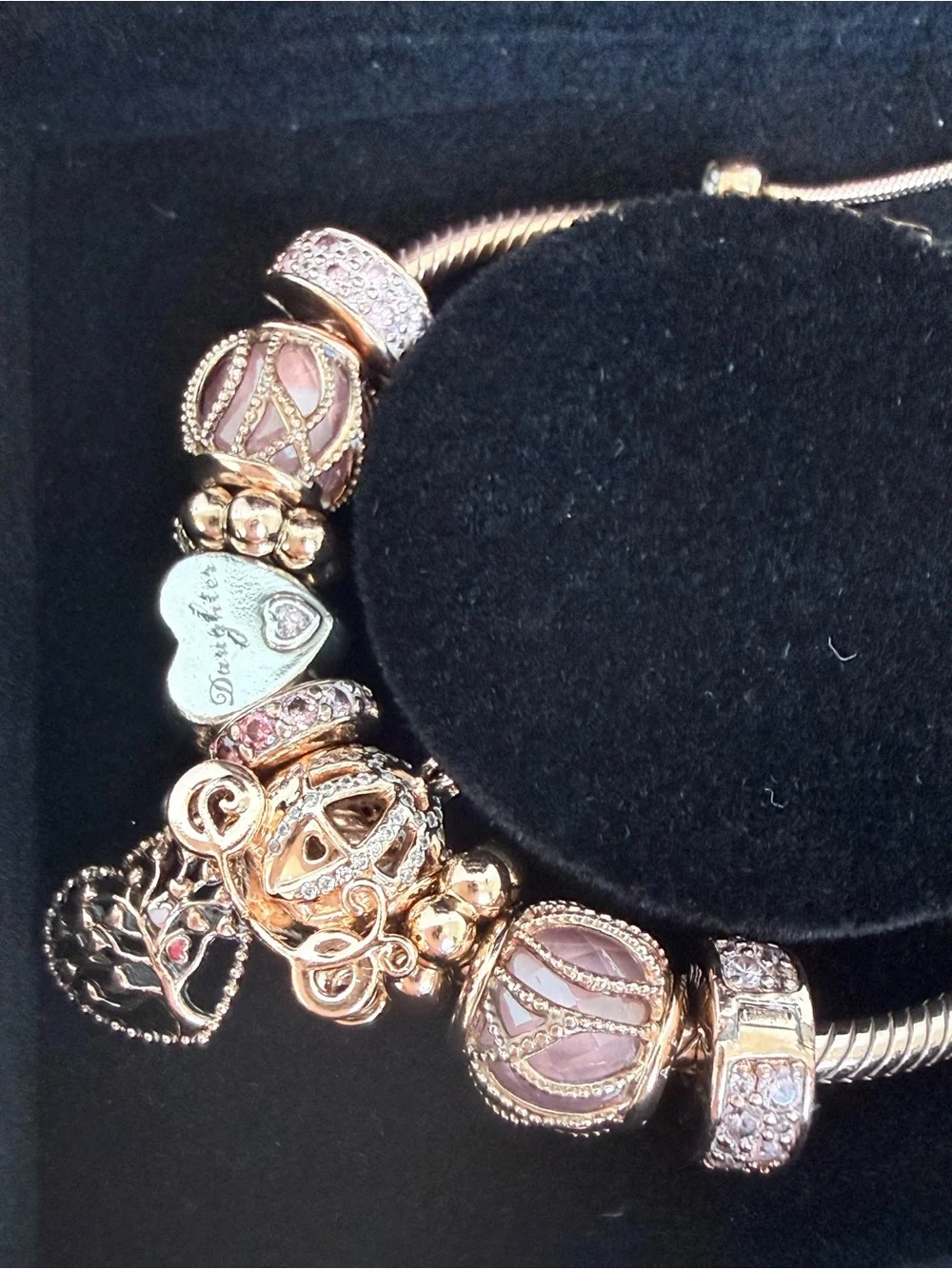 Pandora Disney Parks Rose Gold Charm Bracelet